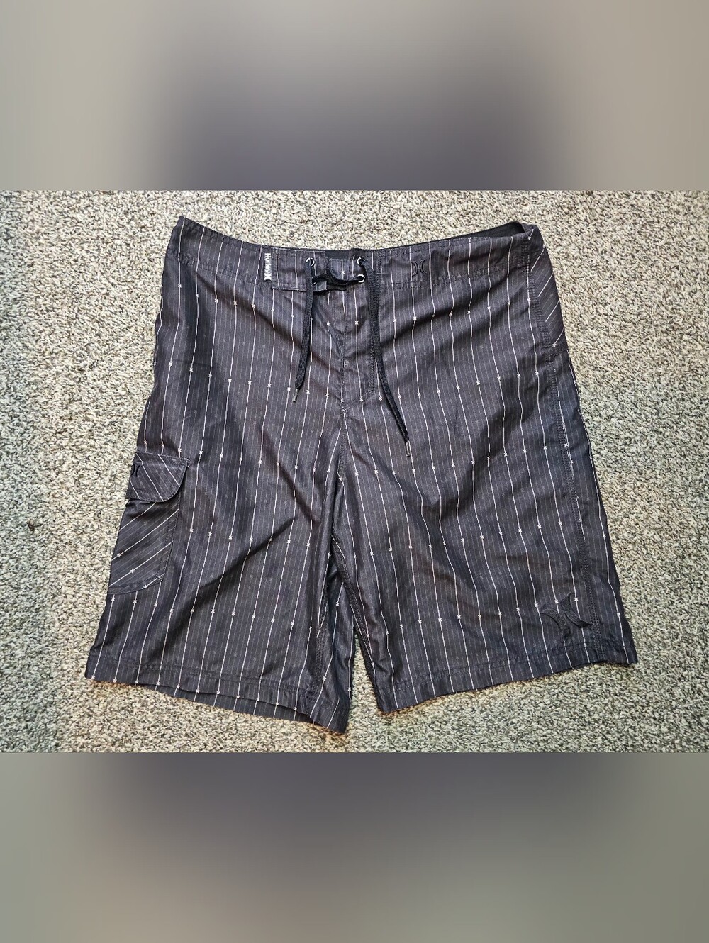 Hurley Men's Striped Board Shorts sz 32